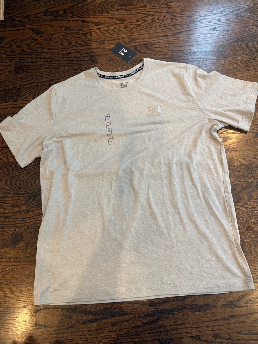 Under Armour Men’s Heather Light Gray Short Sleeve Performance Tee xxl